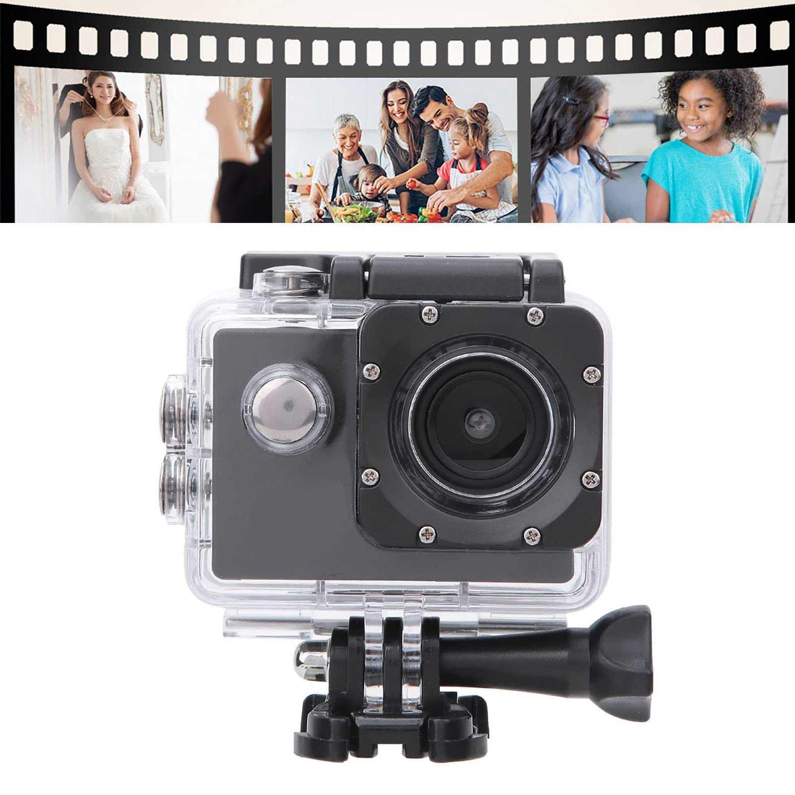 4K Action Camera with WiFi - Waterproof Sports Camcorder for Outdoor Adventures, Vlogging, and Extreme Sports in HD 1080P