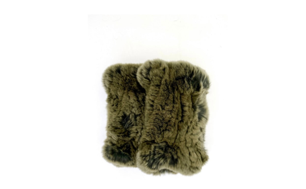 Authentic Rex Rabbit Fur Hand Warmers - Soft & Cozy Winter Accessories for Outdoor Activities, Skiing, and Cold Weather