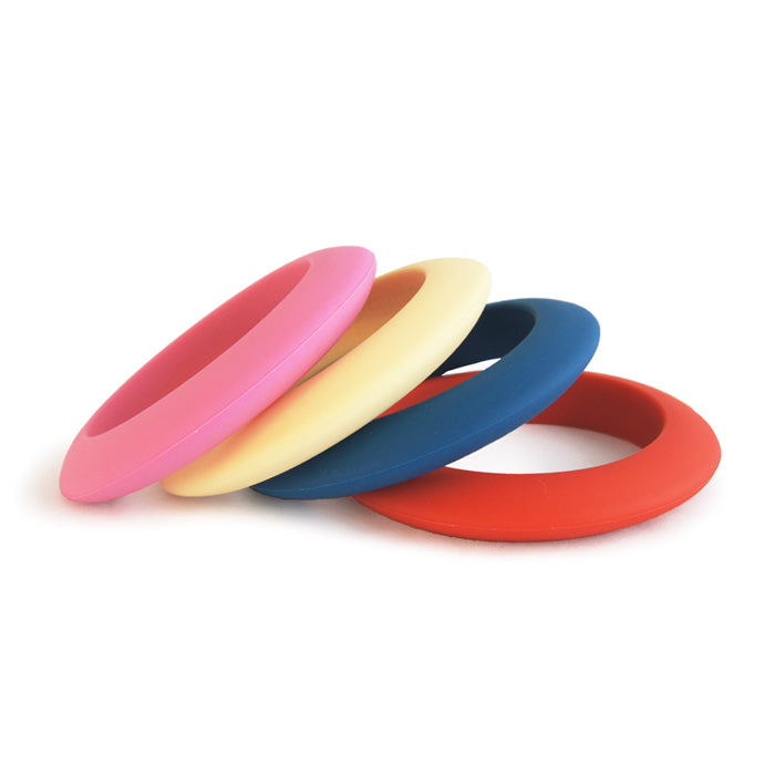 Organic Silicone Teething Bangle for Babies - Soft Chewable Teether Toy for Soothing Sore Gums - BPA-Free, Safe for Infants & Toddlers - Perfect for On-the-Go, Travel, and Playtime