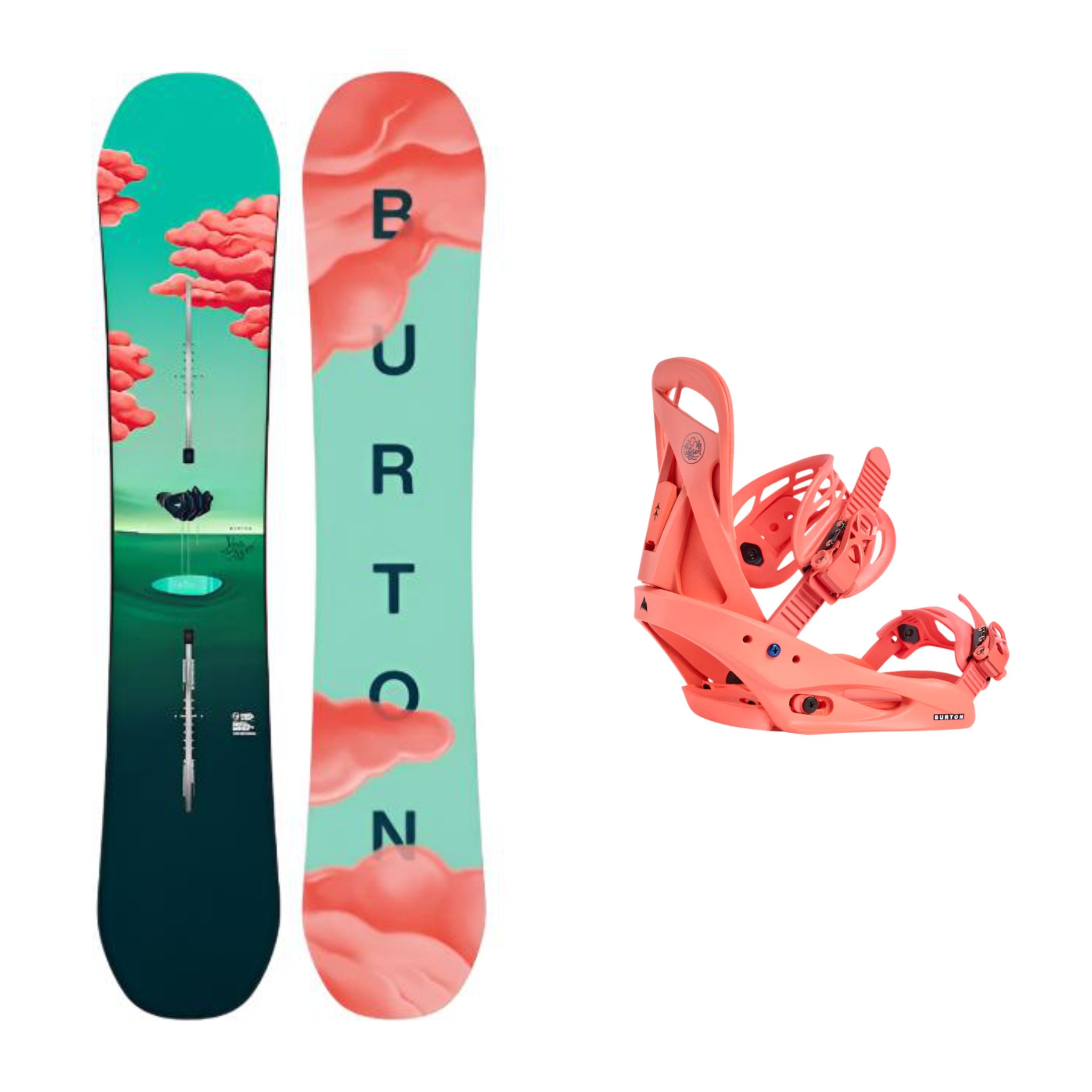 Burton Women's Yeasayer Snowboard with Burton Citizen Bindings 2025 - All-Mountain Freestyle Snowboard for Women | Perfect for Park, Powder & Groomed Runs
