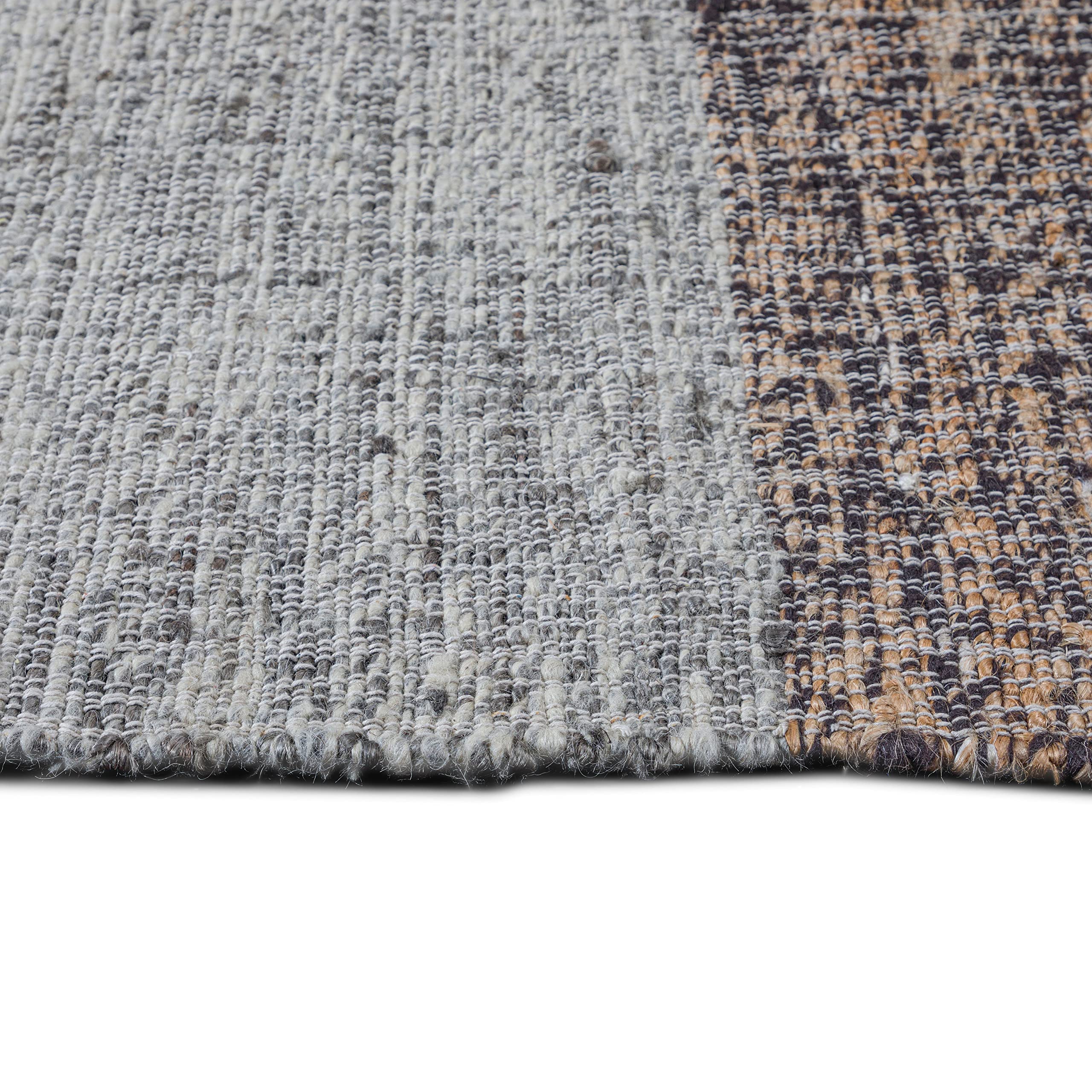 SIMPLIHOME Marlatt 6x9 Area Rug - Modern Natural & Gold Contemporary Rug for Living Room, Bedroom, Dining Room - Soft Floor Covering for Home Decor & Cozy Spaces