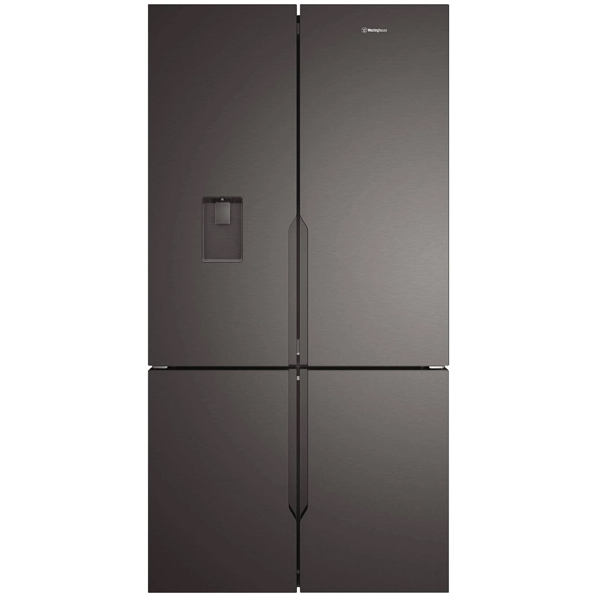Westinghouse 564L French Door Refrigerator with Water Dispenser - Non-Plumbed Matte Black (WQE5660BA) - Perfect for Modern Kitchens, Open Plan Living & Entertaining