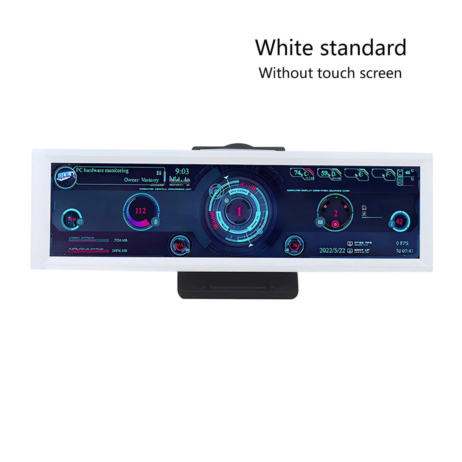8.8 Inch USB C Portable Monitor for Laptop - Full HD IPS Screen with Clear Display, Built-in Speakers - Perfect for Work, Gaming, and Streaming Entertainment