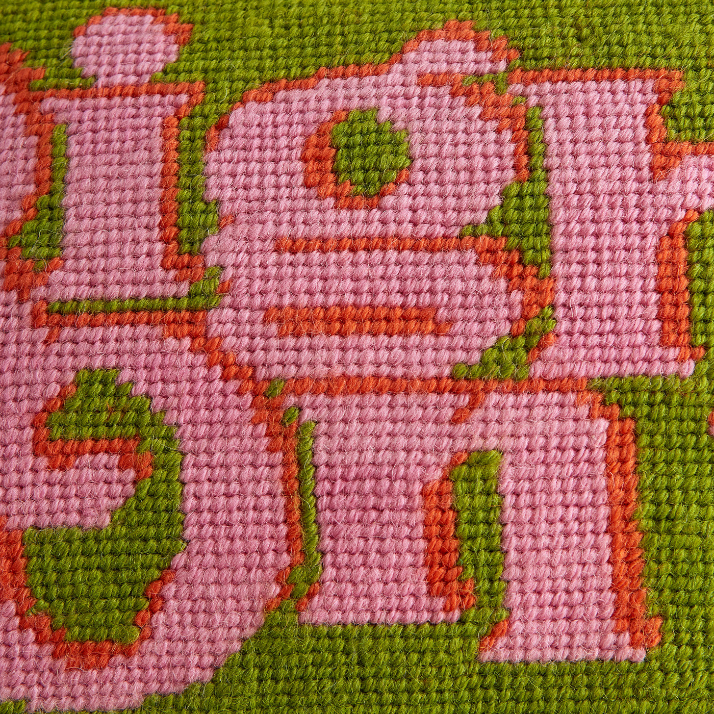 Right On Needlepoint Pillow - Handmade Decorative Cushion for Sofa, Bed & Home Decor - Perfect for Living Room, Bedroom & Cozy Spaces