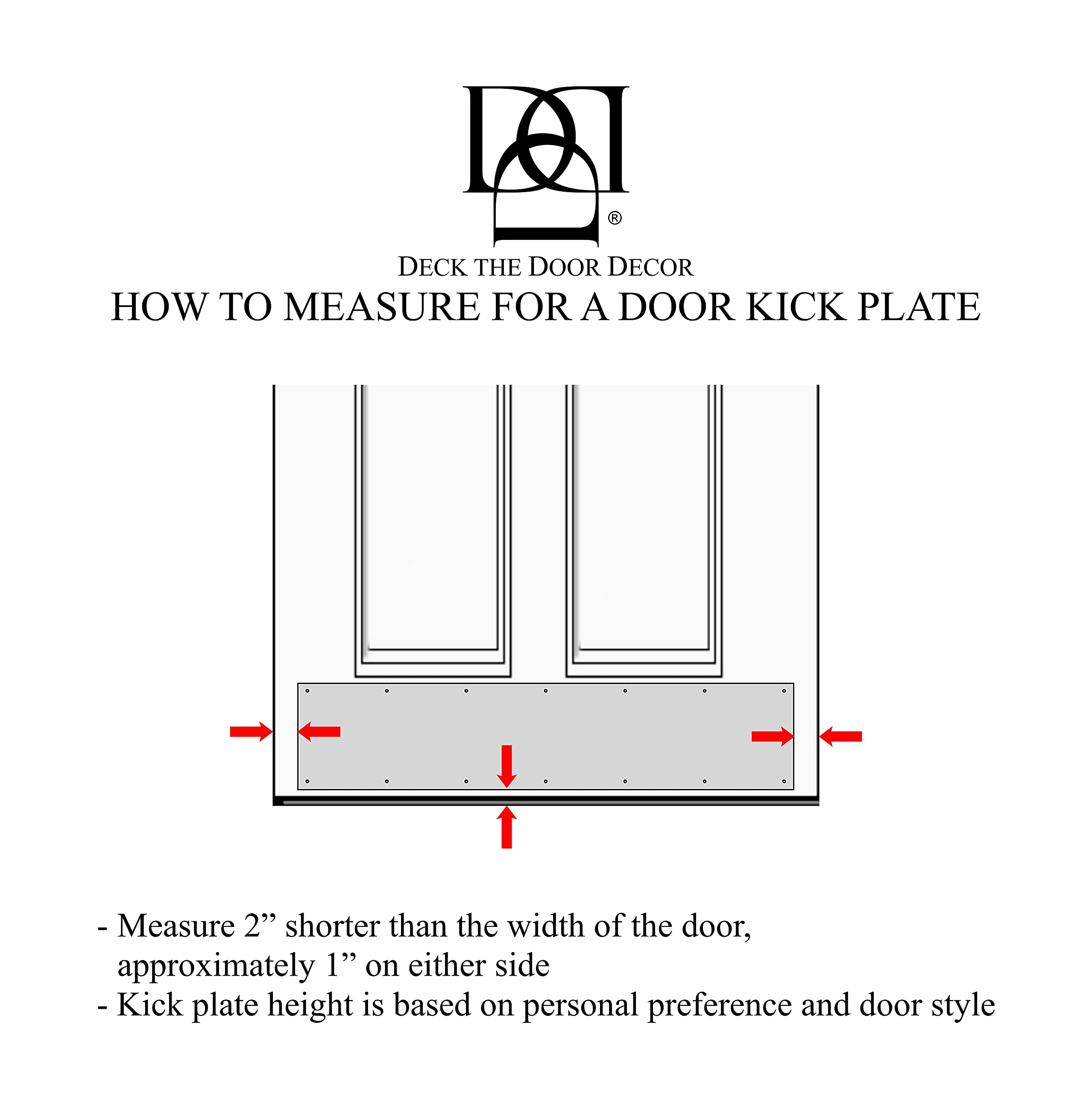 Personalized Engraved Bronze Door Kick Plate - 