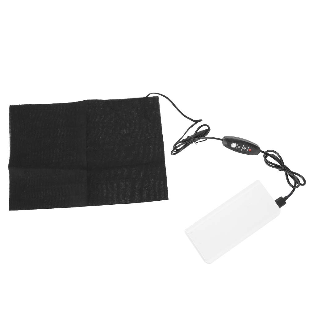 Electric Heating Pad for Back, Shoulder & Belly Pain Relief - USB Powered Washable Waist Warmer for Home & Office Use - Perfect for Period Cramps, Muscle Soreness & Winter Warmth