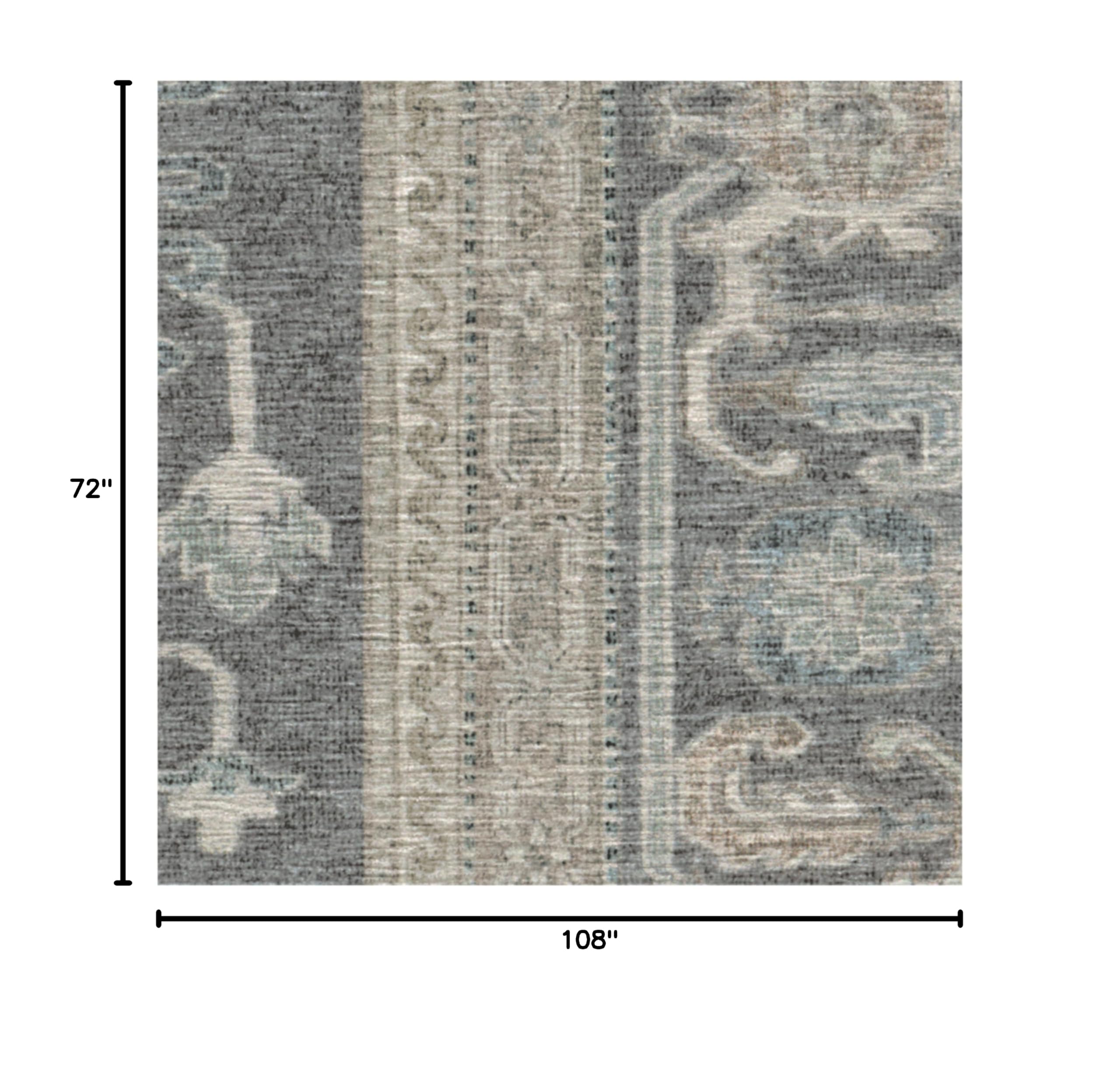 Ruggable Washable 6x9 Area Rug - Cambria Abalone | Premium Non-Slip Rug for Living Room, Bedroom, Kitchen, Office & Classroom | Waterproof & Pet-Friendly Floor Mat for Home Decor