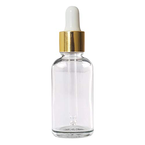 Frosted Glass Bottle With Gold Cap