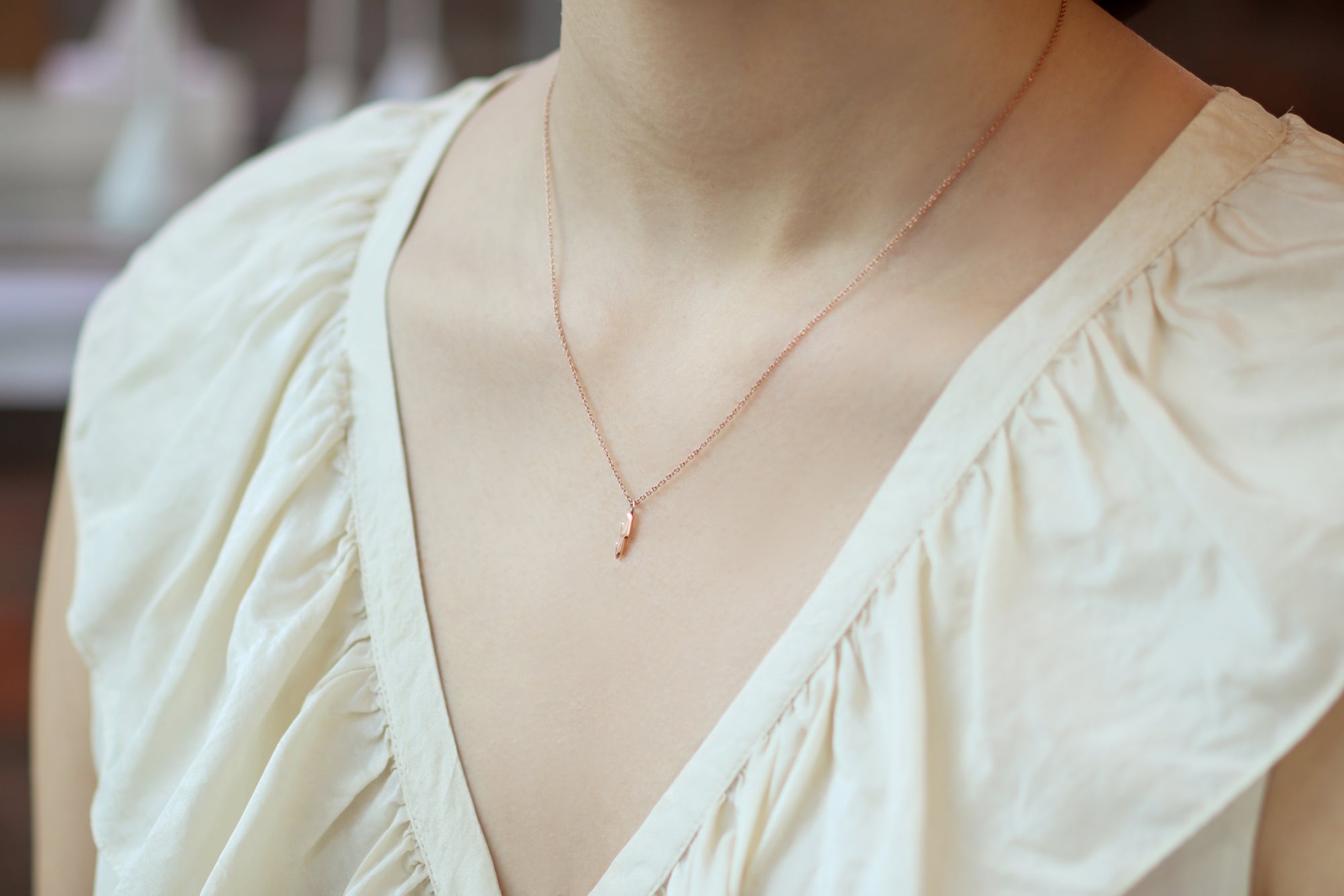 Sky Single Small Pendant - Minimalist Silver Necklace for Women, Dainty Layering Jewelry Gift for Her - Perfect for Everyday Wear, Date Nights & Special Occasions