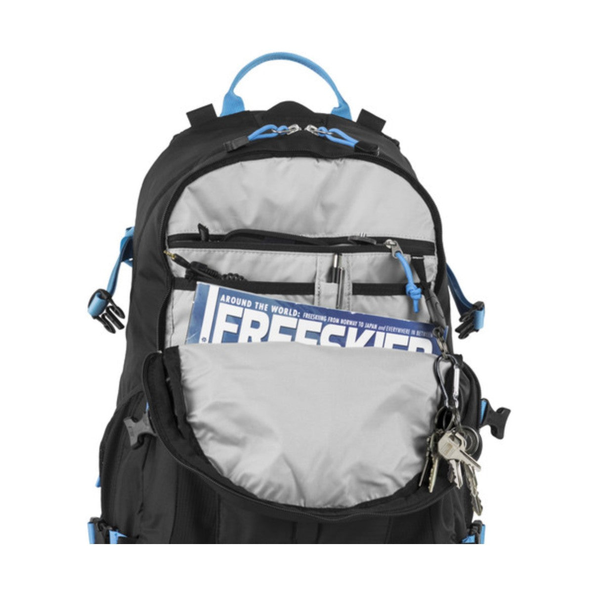 F-Stop Guru UL 25L Backpack - Lightweight Hiking & Travel Backpack for Outdoor Adventures (Black/Blue) - Perfect for Camping, Trekking & Photography Gear