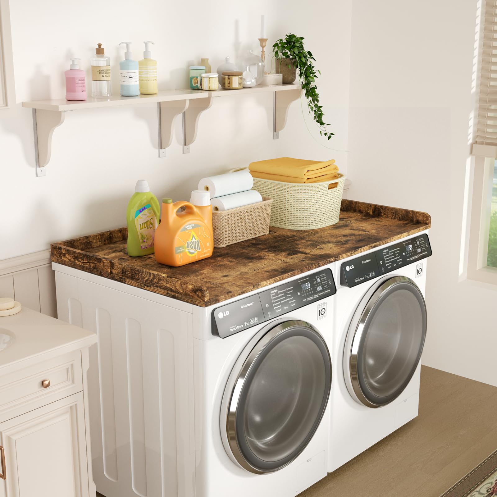 Melamine Laundry Countertop with Matte Surface - 27.5