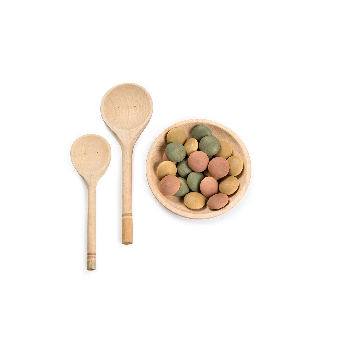 Grapat Wooden Yummy Toy Set - Montessori Sensory Play for Toddlers - Pretend Play Kitchen Accessories for Kids - Perfect for Early Learning & Imaginative Play