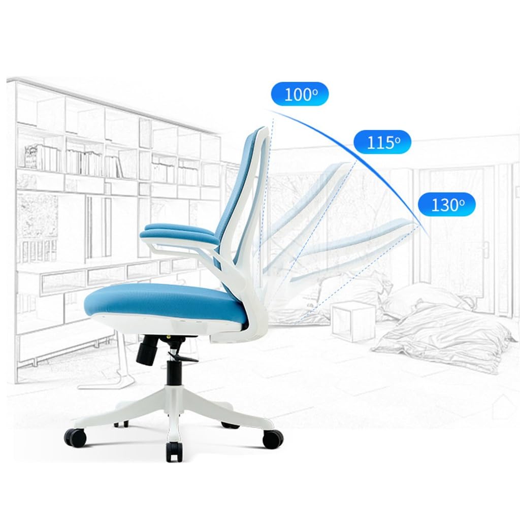 BEIIQIG Ergonomic Mesh Office Chair with Adjustable Armrests & 360° Swivel - Comfortable Computer Desk Chair for Home Office, Conference Room, and Gaming Use