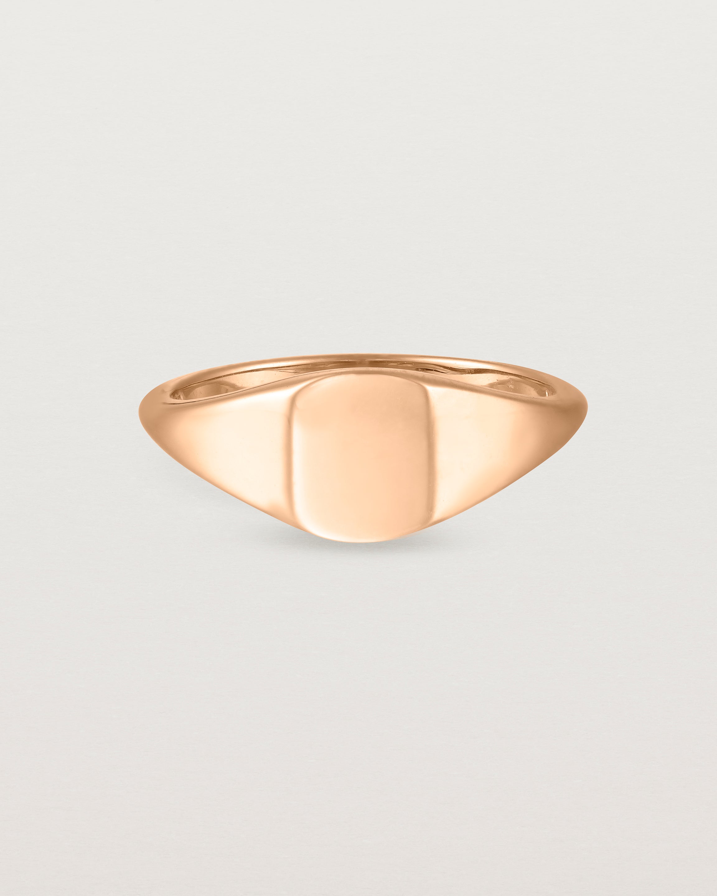 Fei Signet Ring for Women - 14K Rose Gold Personalized Initial Ring - Elegant Jewelry Gift for Her - Perfect for Engagements, Weddings & Special Occasions