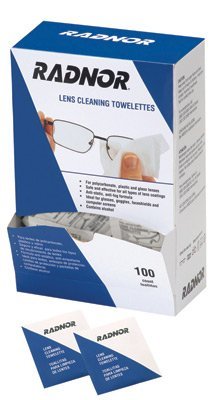 Radnor 5'' x 8'' Pre-Moistened Lens Cleaning Wipes - Microfiber Towels for Glasses, Camera Lenses & Electronics - Gentle Streak-Free Cleaning for Eyewear, Screens & Optical Devices