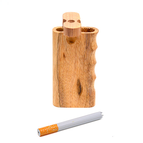 Premium Walnut Dugout Pipe with Comfortable Grip - Perfect for Outdoor Adventures & Discreet Smoking On-The-Go