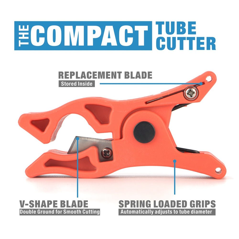 Professional PEX Pipe Cutter for 3/8, 1/2, 3/4, 5/8 & 1 Inch PEX & PVC Pipes - Heavy Duty Radial Tubing Cutting Tool for Plumbing, HVAC & DIY Home Improvement Projects