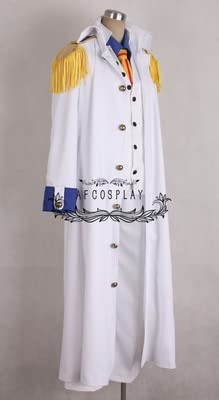 Kuzan Aokiji White Marine Admiral Cosplay Costume - One Piece Anime Outfit for Halloween, Christmas & Comic Con (Perfect for Cosplay Events & Anime Conventions)