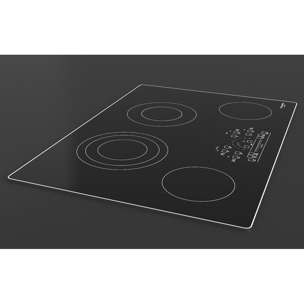 Fulgor Milano 30-Inch 600 Series 4-Burner Electric Cooktop with Glass Ceramic Surface - Stainless Steel (F6RT30S2) | Perfect for Modern Kitchens, Home Cooking & Professional Chefs