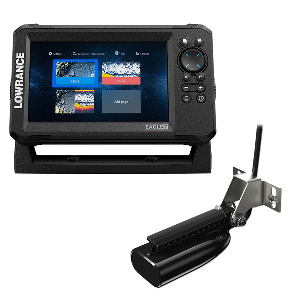 Lowrance Eagle 7 Fish Finder with SplitShot Transducer & Discover Onboard Chart - Perfect for Freshwater and Saltwater Fishing