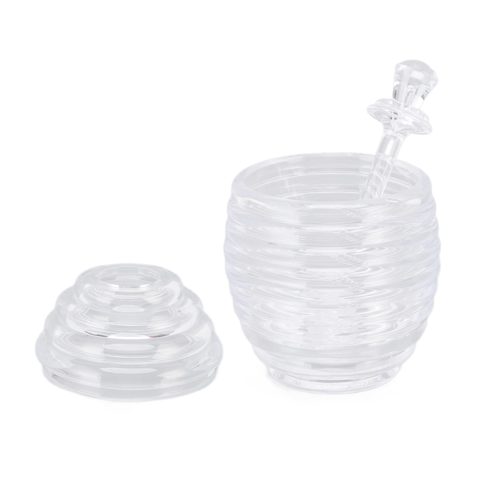 Bee-Shaped Honey Jar - BPA-Free Transparent Plastic Honey Pot with Lid, Safe & Durable for Kitchen Storage | Perfect for Tea, Toast & Gift Packaging