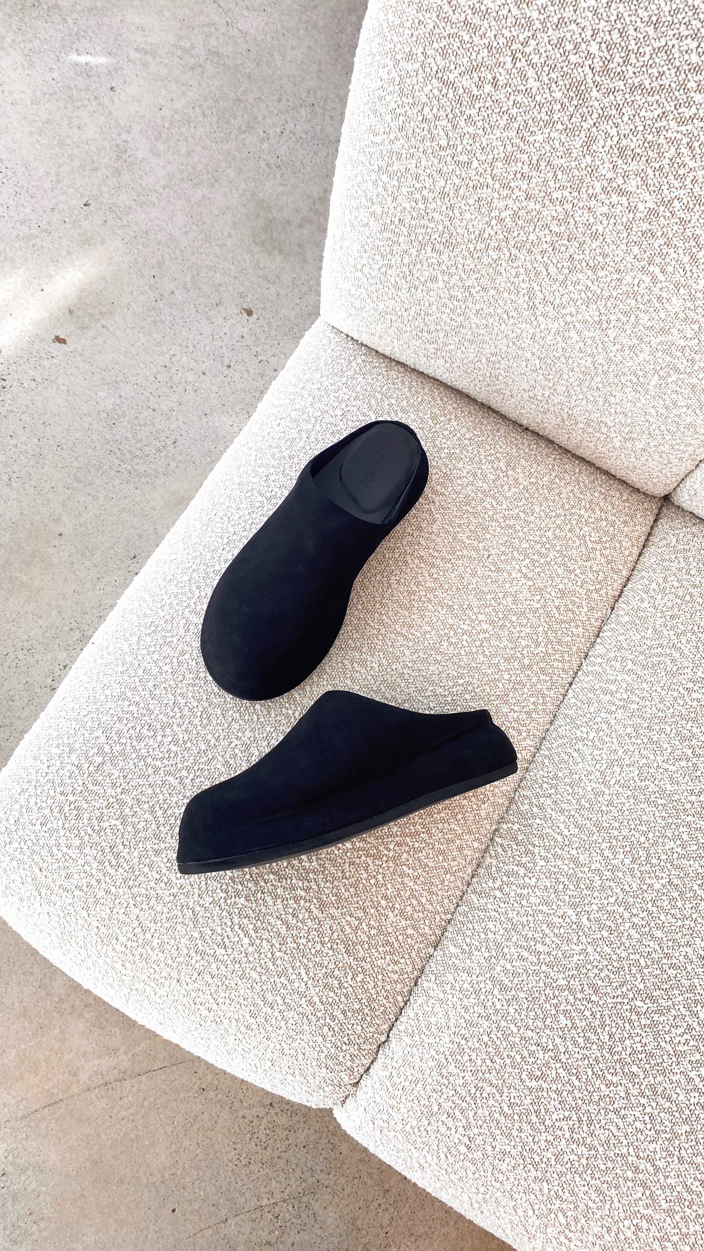 Alias Mae Phoebe Slide Sandals - Black Nubuck Leather Comfortable Slides for Women | Perfect for Beach, Pool, and Summer Casual Wear