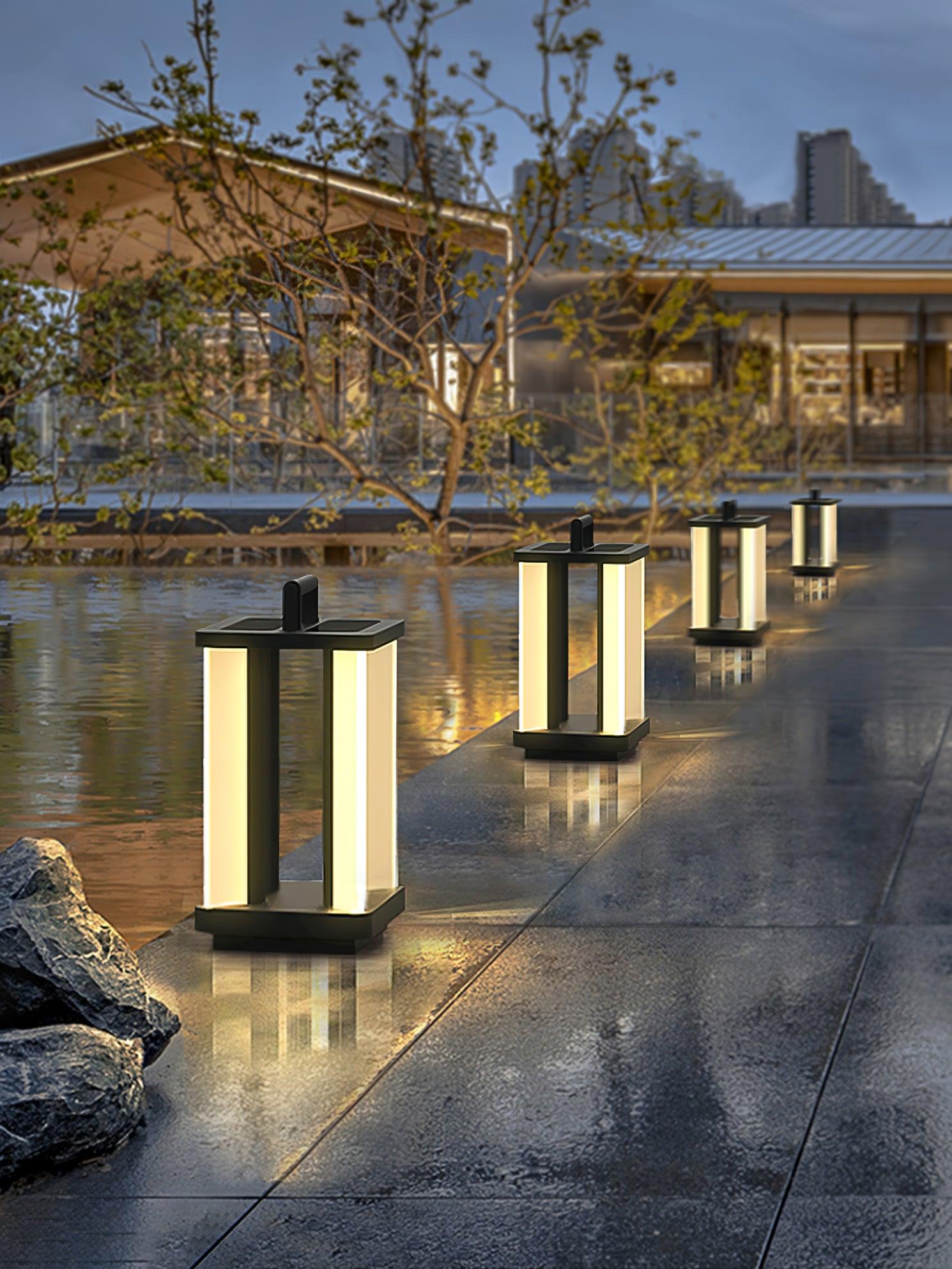 Metroluxe Solar Powered Outdoor Lights - Waterproof LED Garden Lights for Patio, Yard, Pathway - Energy Efficient Landscape Lighting for Home & Garden Decor