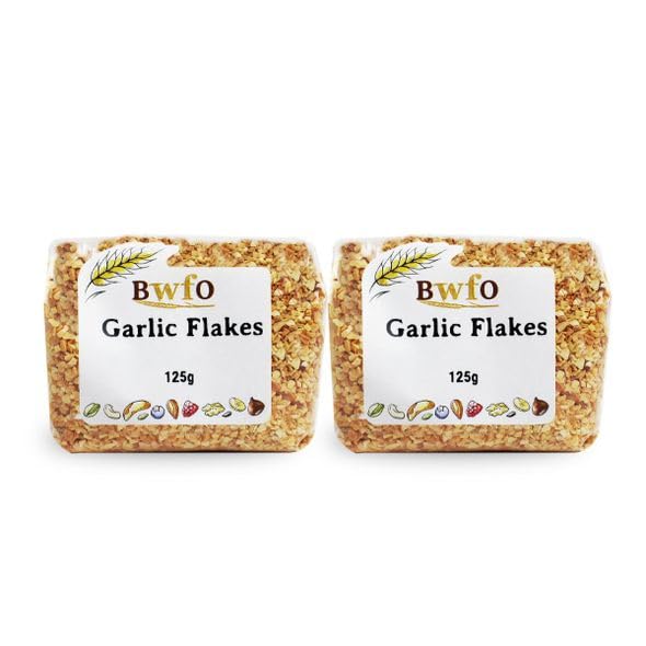 Organic Garlic Flakes 250g | Premium Dried Garlic for Cooking, Seasoning & Meal Prep | Whole Foods, Non-GMO, Vegan | Perfect for Soups, Sauces & Marinades