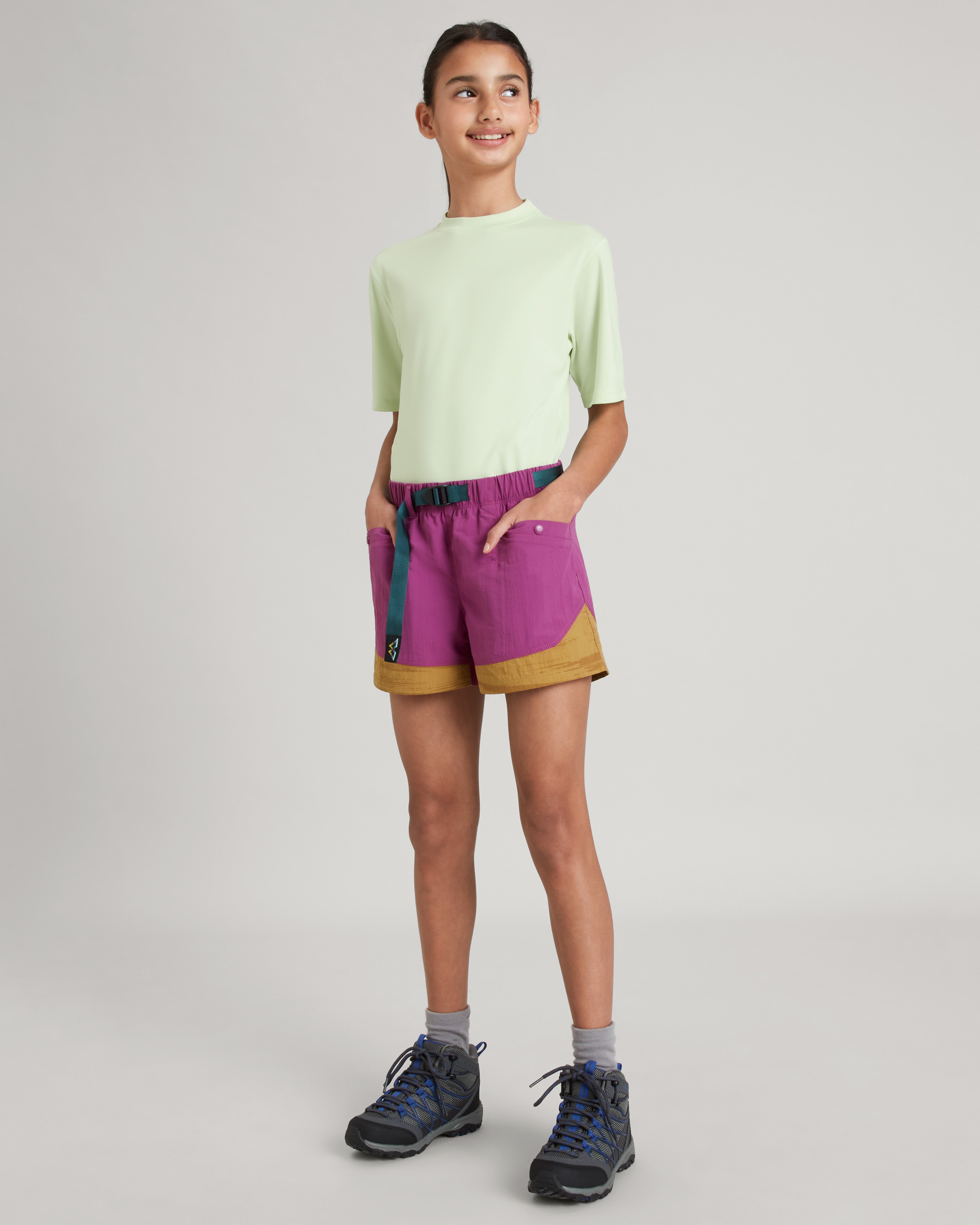 EVRY Day Girls Cargo Shorts with Raz/Dijon Traverse Print - Stylish & Comfortable Casual Wear for Outdoor Activities, School, and Summer Adventures