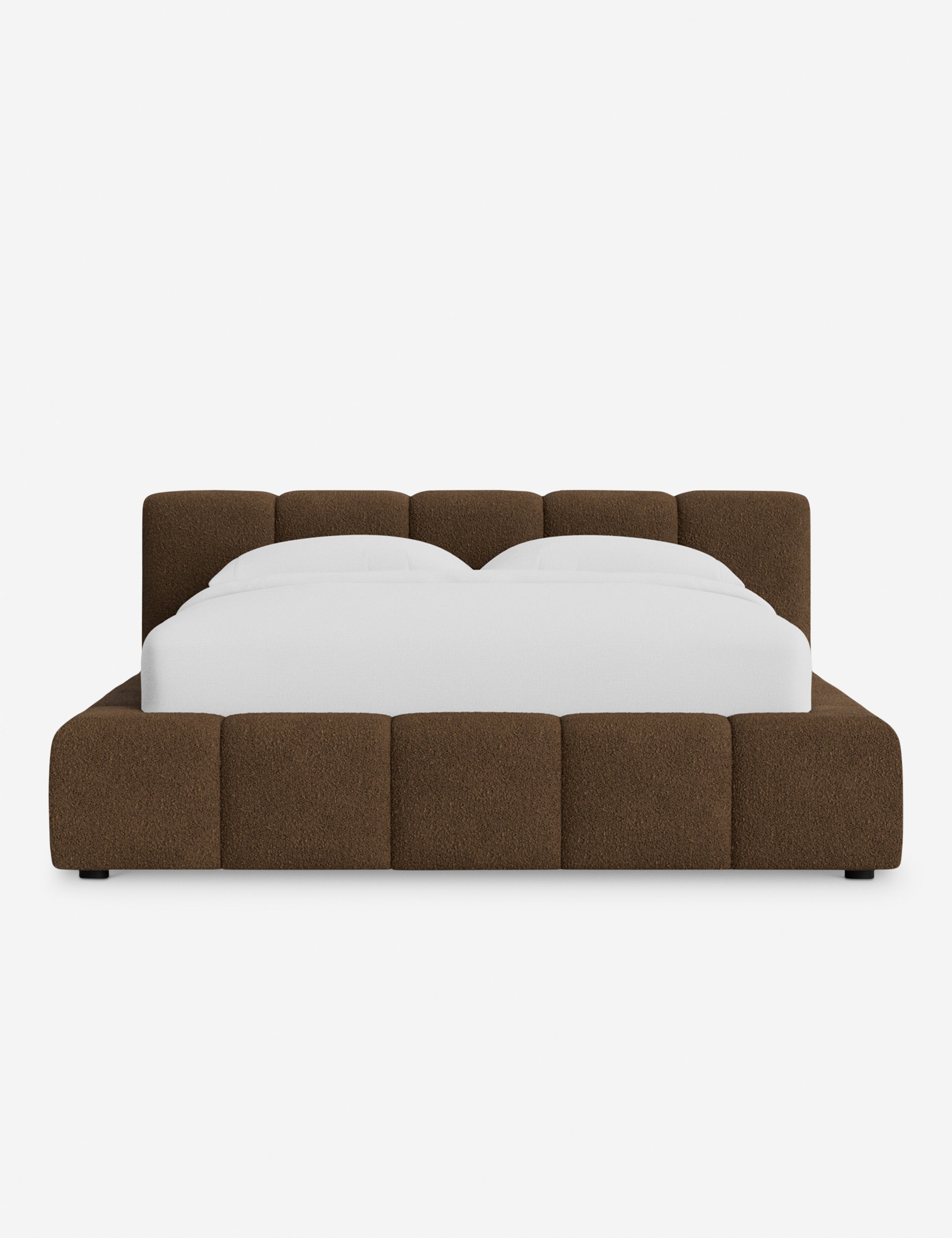 Cambry Platform Bed Frame - Modern Minimalist Wooden Bed with Headboard - Perfect for Bedroom, Guest Room & Small Spaces