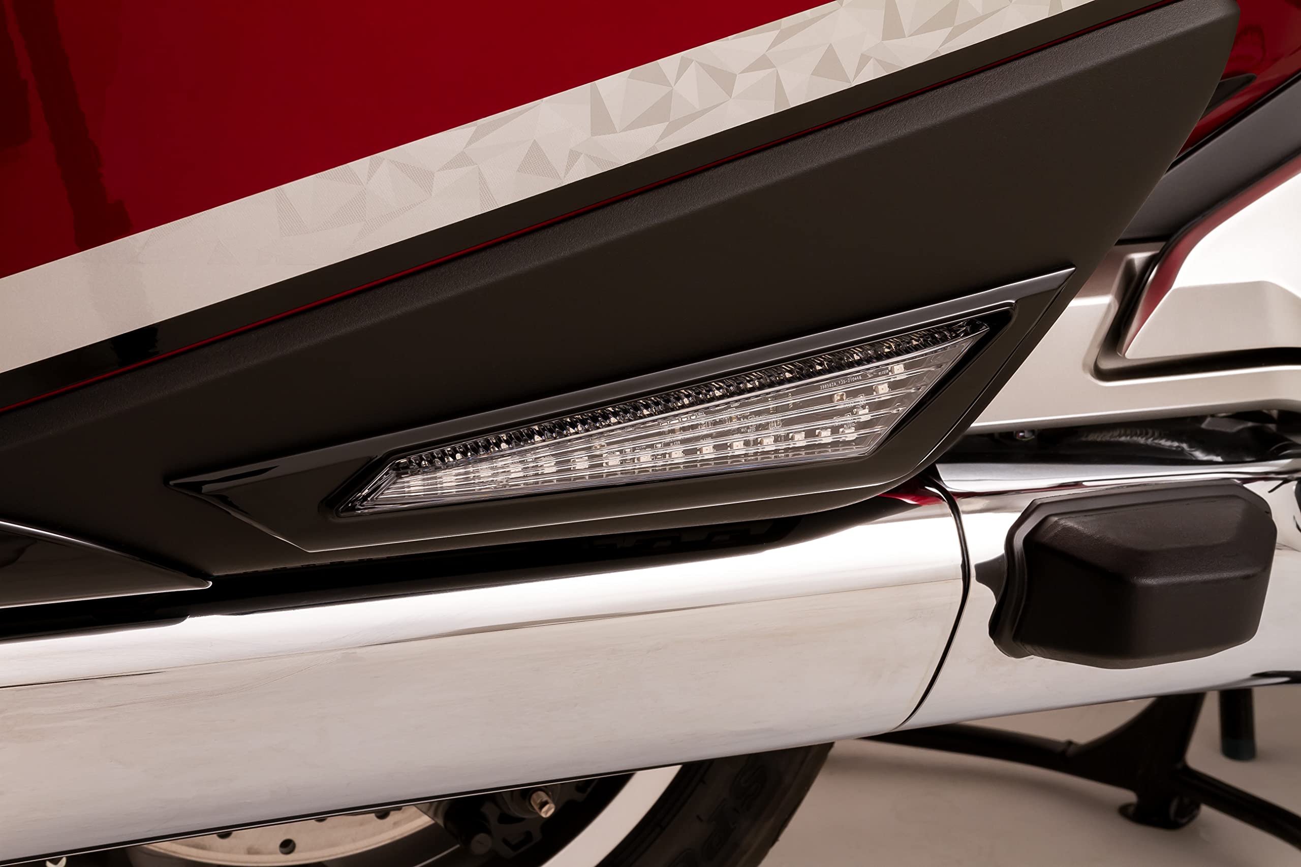 CIRO Goldstrike Saddlebag Side Lights for Honda Gold Wing - Black LED Motorcycle Accent Lights for Night Riding Safety & Style