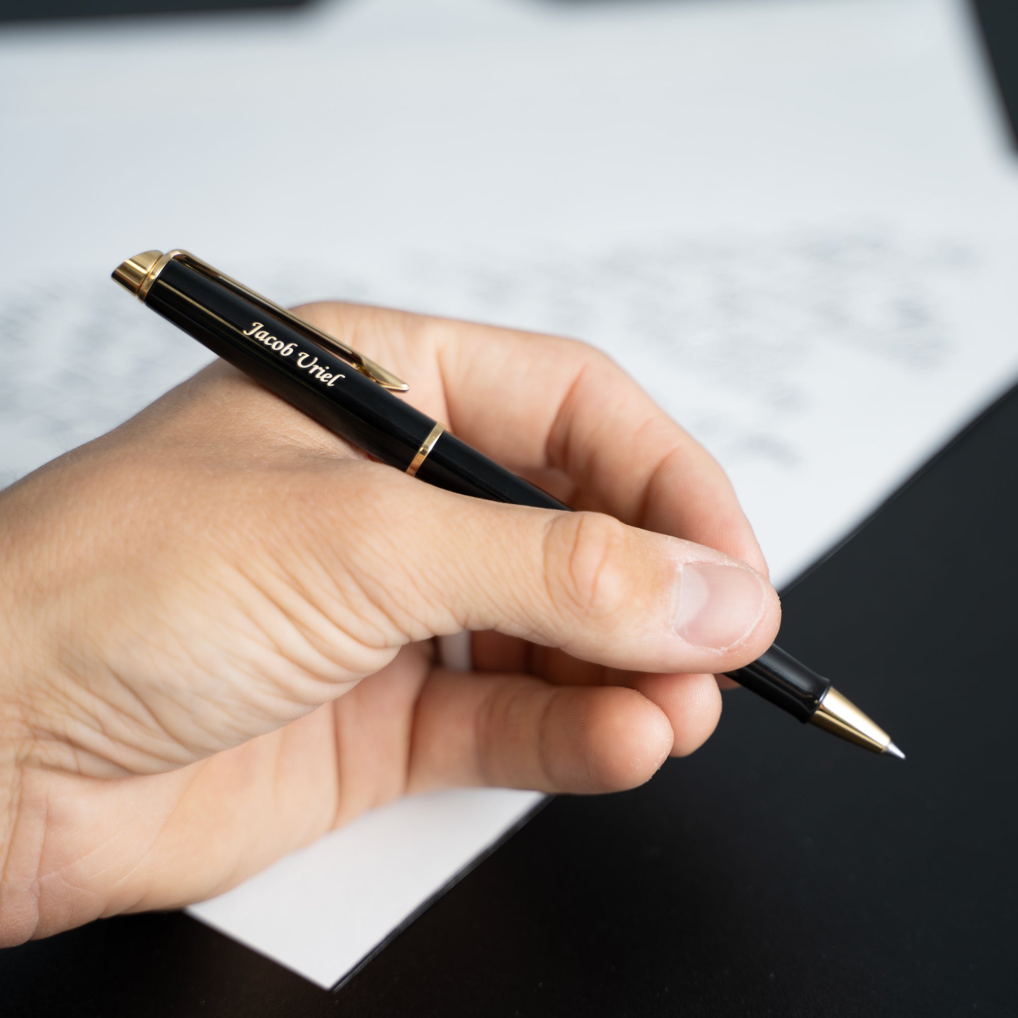 Waterman Hemisphere Ballpoint Pen - Black with Gold Trim - Premium Writing Instrument for Business, Office & Gifting