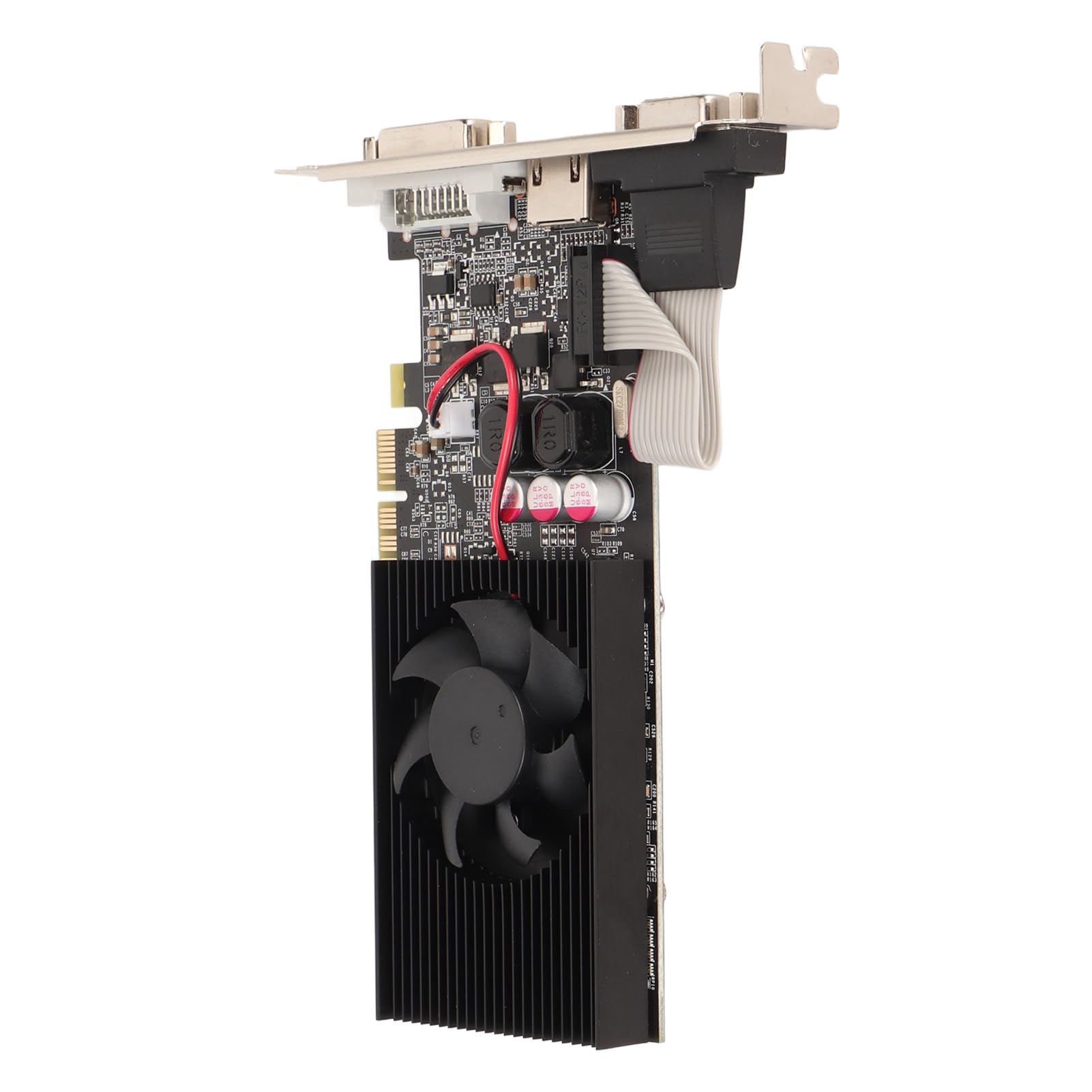 Tosuny GT210 1GB DDR3 64bit Gaming Graphics Card with Cooling Fan - 589MHz/1000MHz, DirectX 10.1 Support, DVI & VGA Output - Ideal for Office Work, Casual Gaming & Home Theater PCs