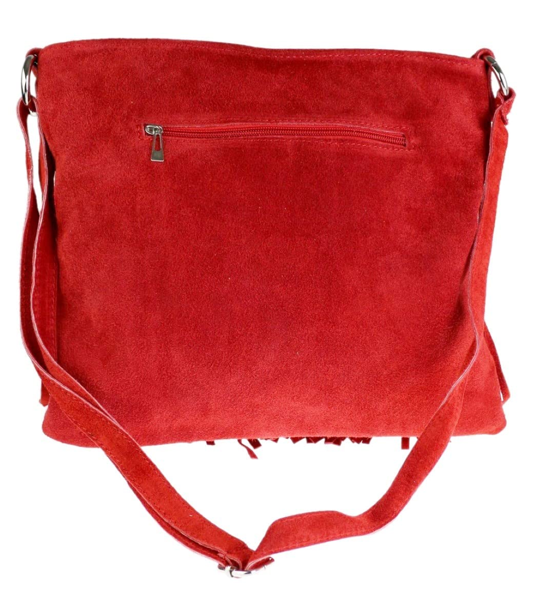 Stylish Women's Suede Fringe Shoulder Bag - Crossbody Slouch Purse for Everyday Use | Boho Chic Handbag for Casual Outings, Date Nights & Travel Accessories