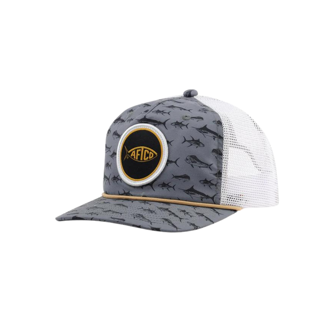 Aftco Big 3 Trucker Hat - Adjustable Mesh Back Baseball Cap for Fishing, Outdoor & Sports Activities - Sun Protection & Breathable Design