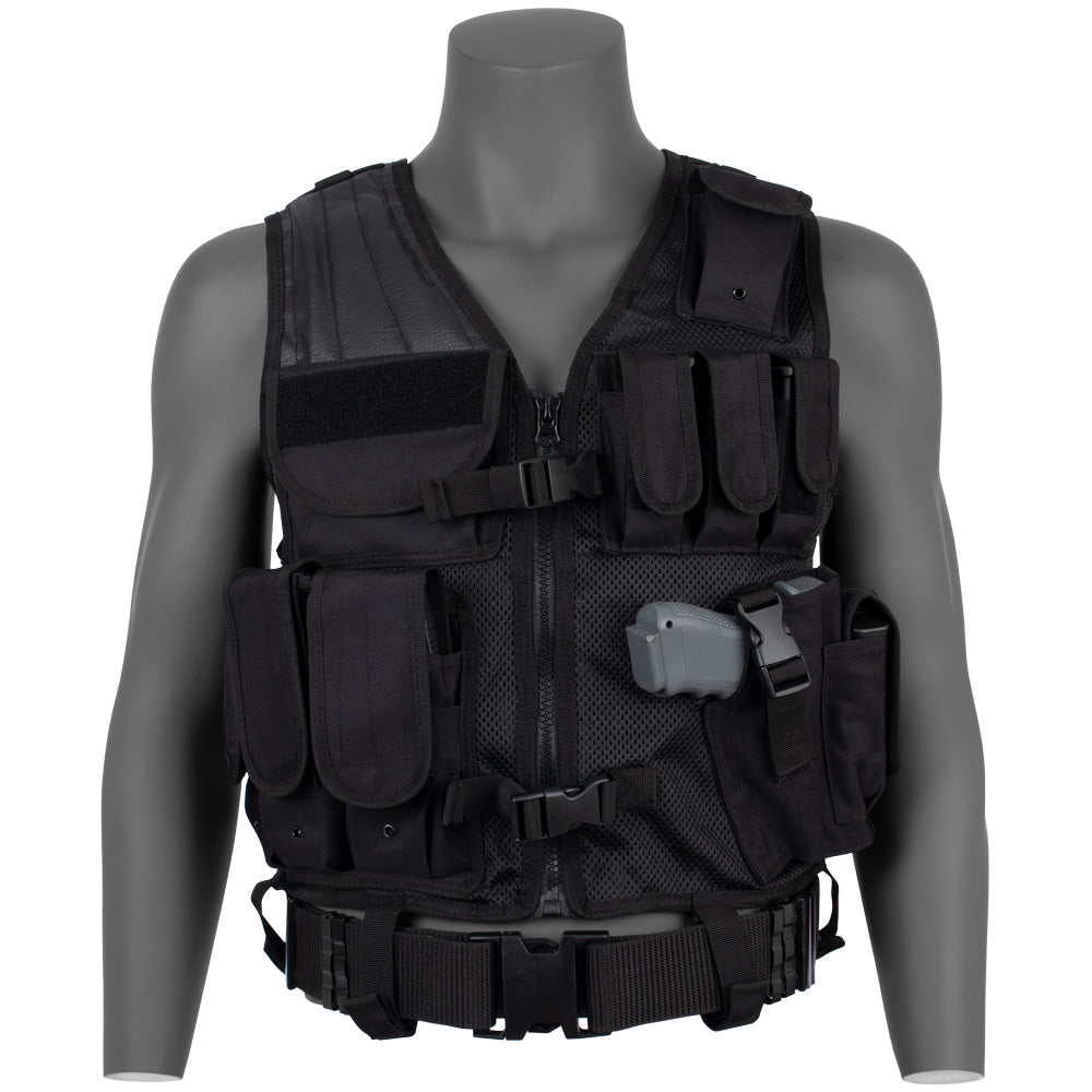 Big & Tall MACH 1 Tactical Vest for Men - Adjustable Military Style Body Armor with Molle Webbing - Perfect for Hunting, Airsoft & Outdoor Adventures