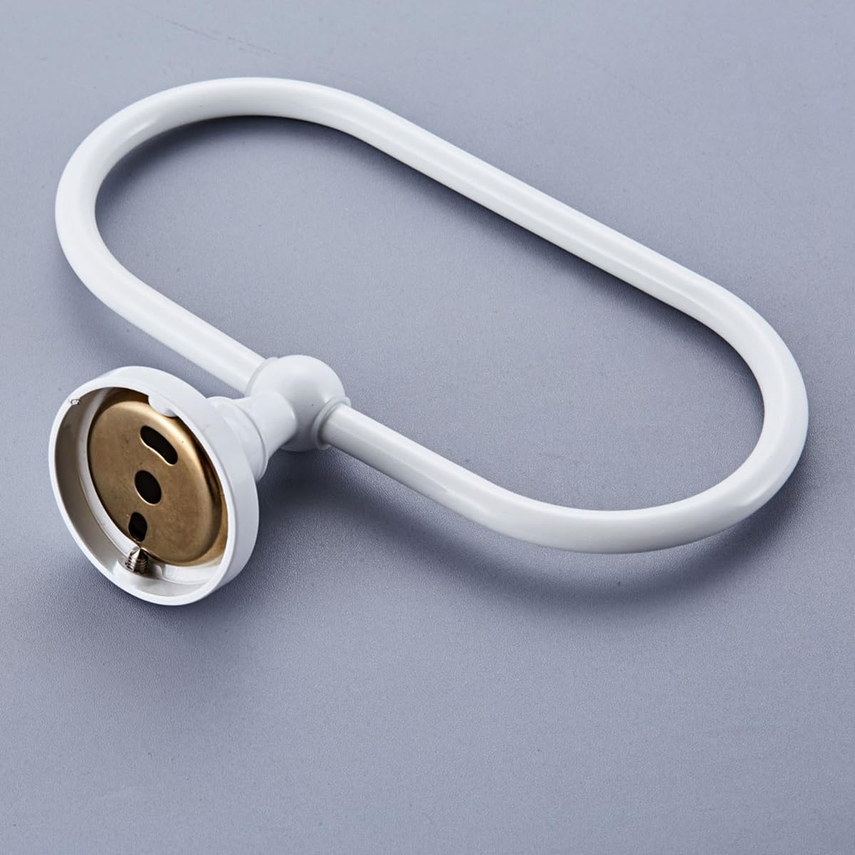 LIOOBO Modern Wall Mounted Oval Hand Towel Holder - Stainless Steel Bathroom & Kitchen Towel Ring Rack for Home, Hotel, Spa - Perfect for Hand Towels, Washcloths, and Small Bath Towels