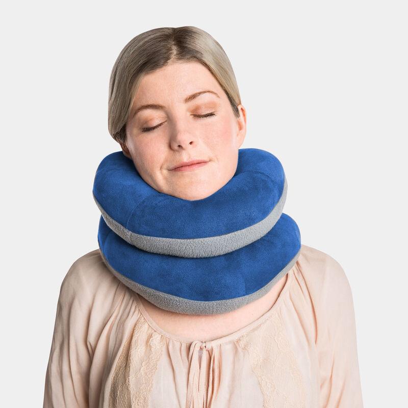 Travelon Deluxe Wrap N Rest Travel Pillow - Comfortable Neck Support for Airplane, Car & Train Rides - Perfect for Long Flights & Road Trips