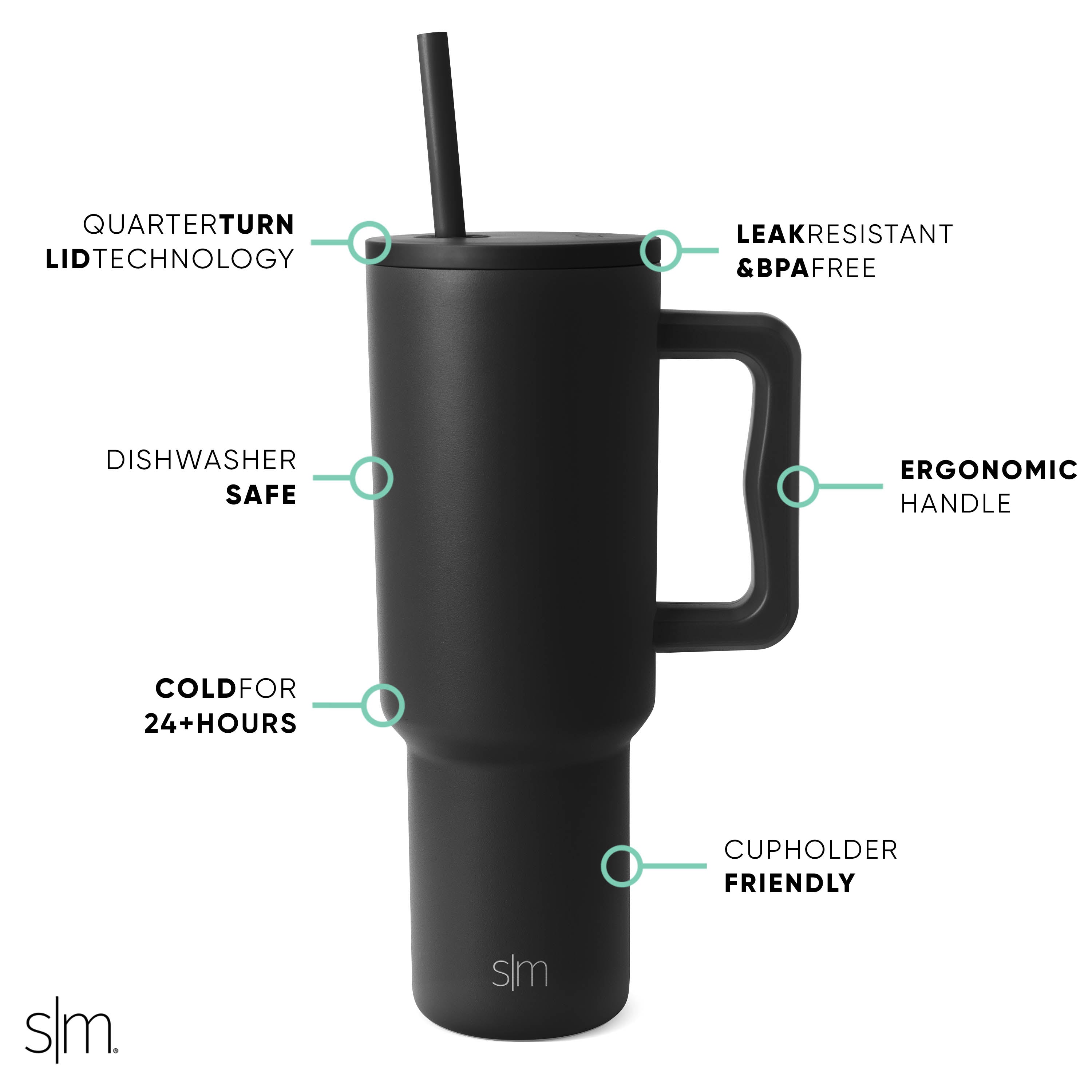 Premium Trek Tumbler - 20oz Insulated Stainless Steel Water Bottle with Leakproof Lid - Keeps Drinks Hot/Cold for 24 Hours - Perfect for Hiking, Camping & Outdoor Adventures