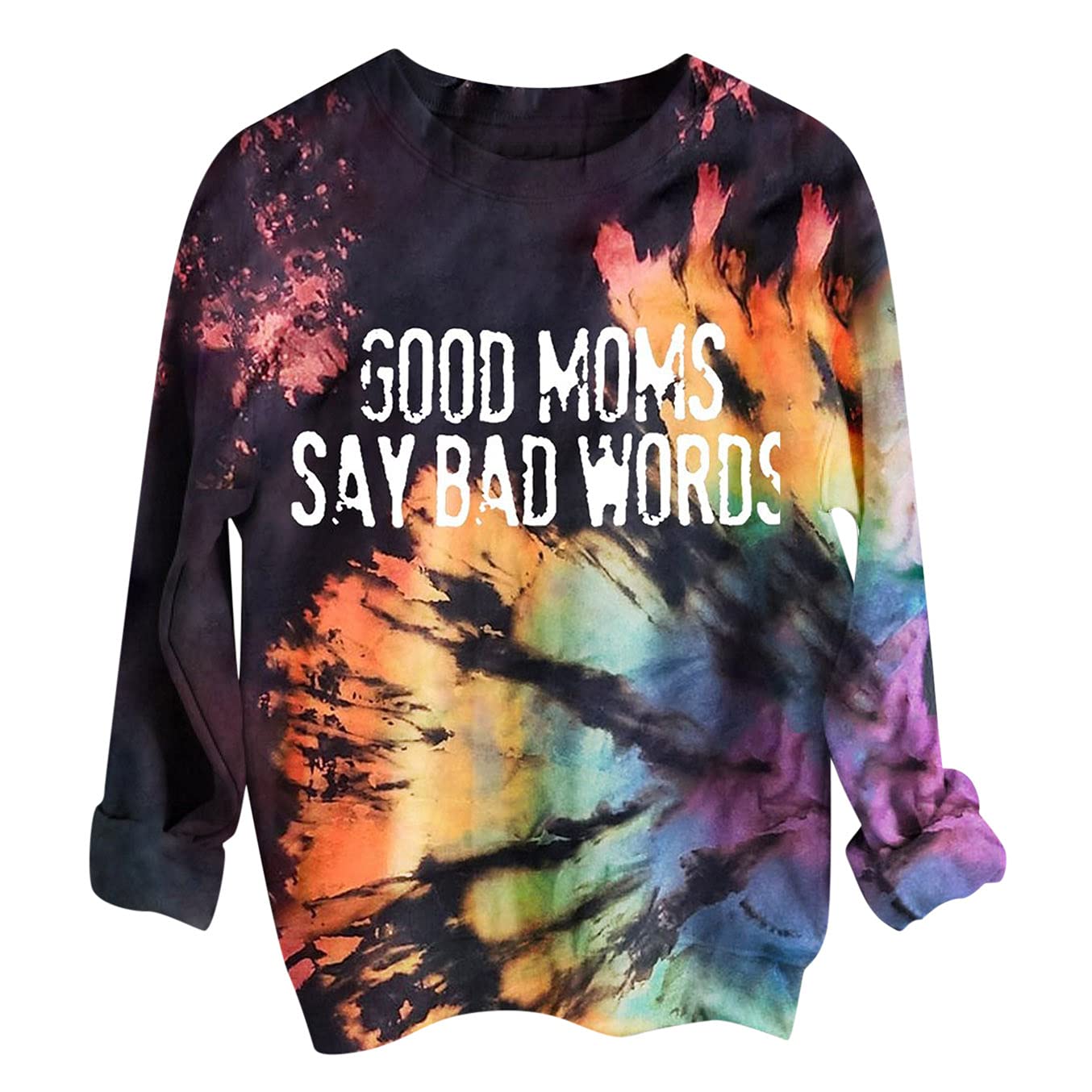 Women's Hooded Loose Long Sleeve Sweatshirt with Sternum Print - Casual Pullover Hoodie for Women | Perfect for Fall Layering, Lounge Wear & Street Style Fashion