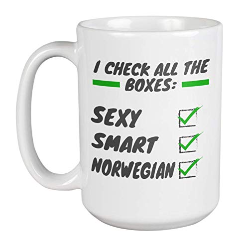 Premium Norwegian Coffee & Tea Mug - 15oz Ceramic Cup with Norway Flag Design - Perfect Souvenir Gift for Coffee Lovers & Travel Enthusiasts - Ideal for Home, Office & Cabin Use