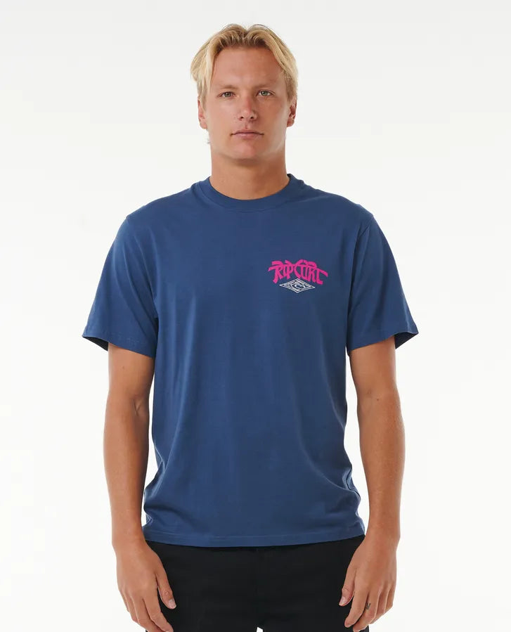 Rip Curl Men's Relaxed Fit California Graphic T-Shirt - Soft Cotton Short Sleeve Tee for Surfing, Beach & Casual Wear
