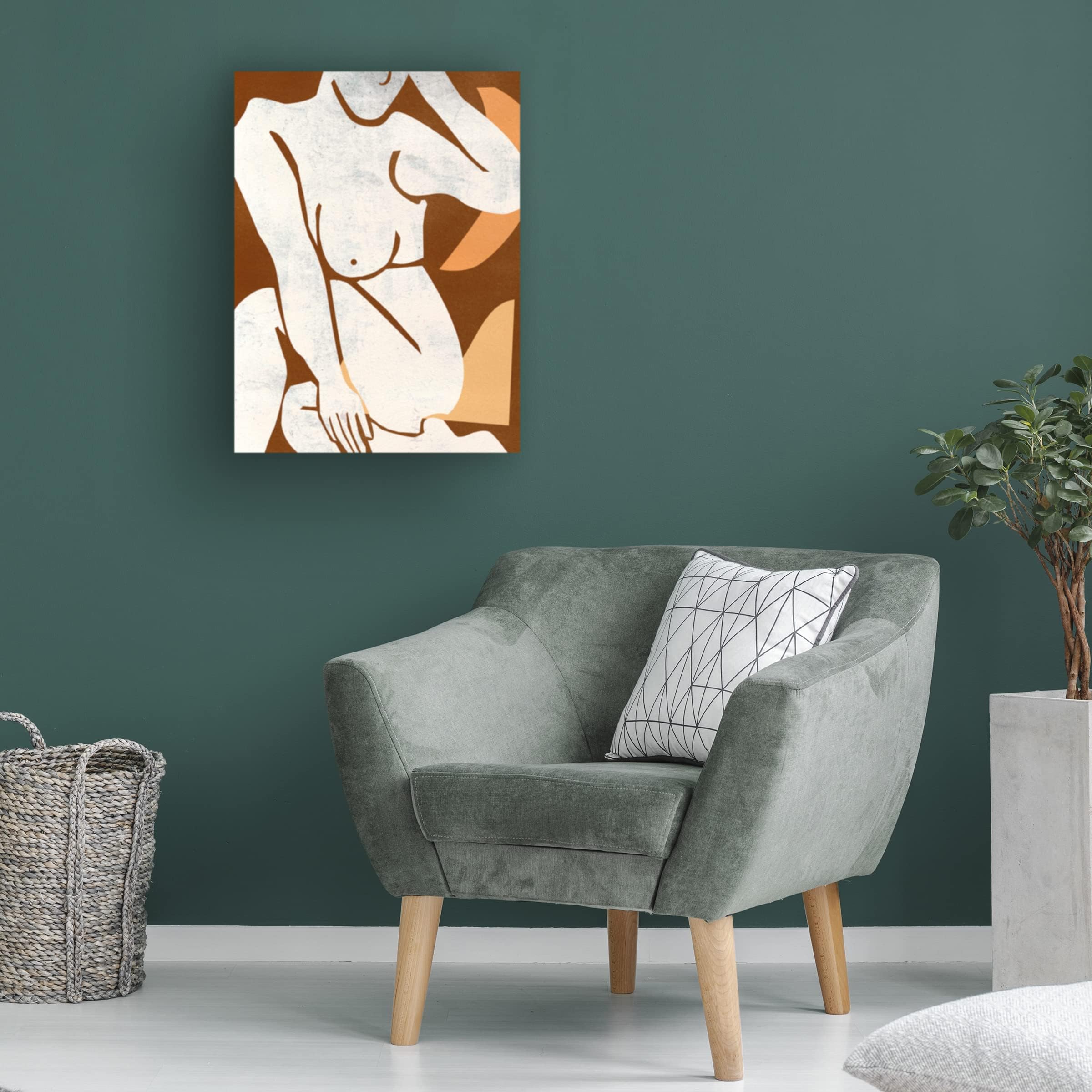 Trademark Fine Art 'Heat IV' Canvas Art Print by Melissa Wang - Modern Abstract Wall Decor for Living Room, Bedroom & Office