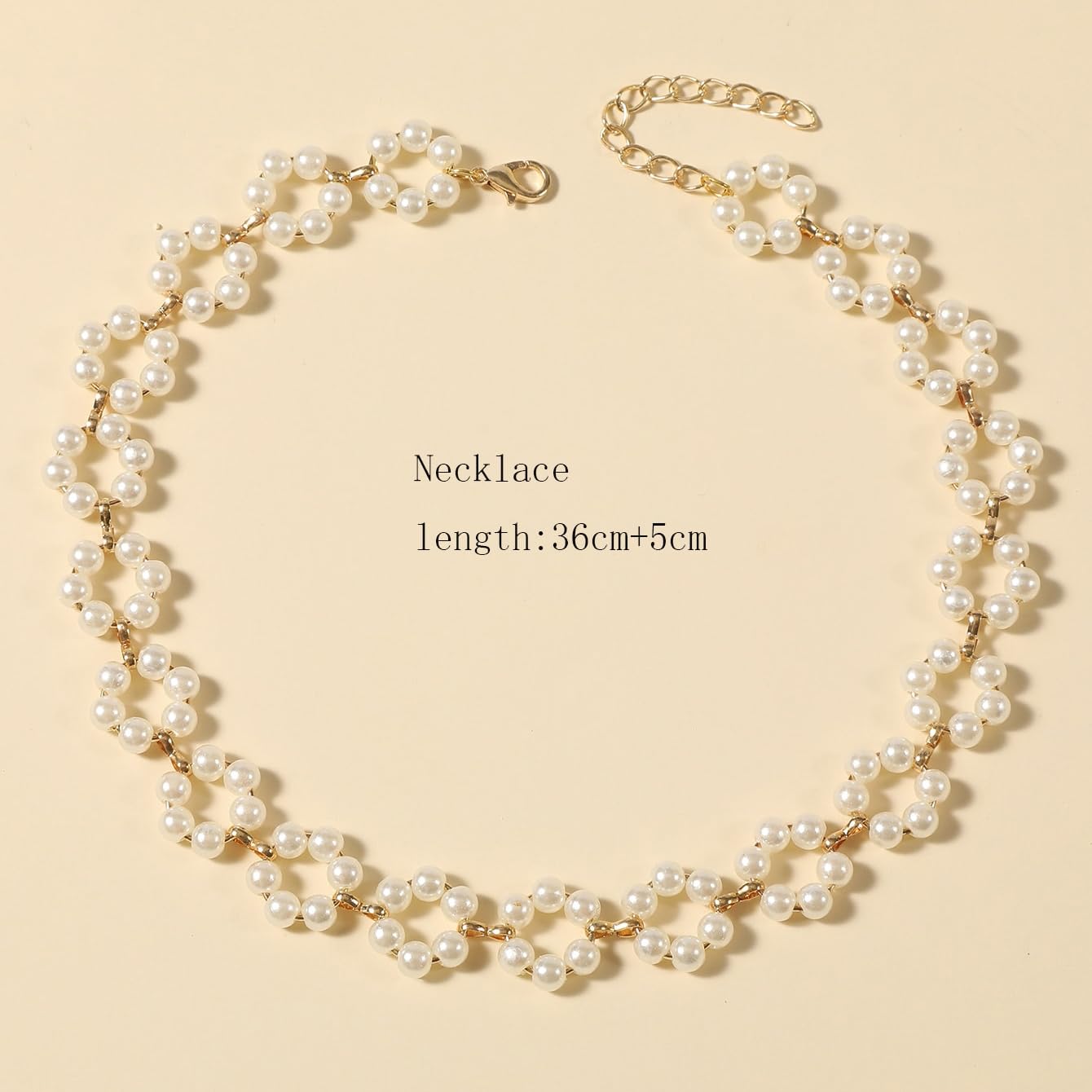 Shining Diva Fashion Pearl Choker Necklace for Women - Elegant Layered Chain Pendant Collar Jewelry Gift for Girls | Perfect for Parties, Weddings & Date Nights (14633np)