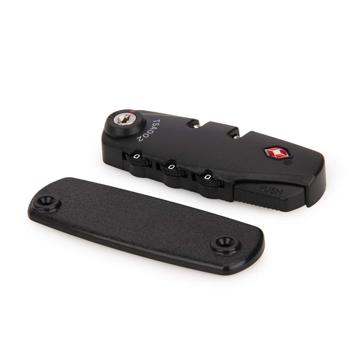 Secure Your Travel - Set of 2 S002#(DL) TSA Approved Combination Luggage Locks for Suitcases, Trunks & Carry-On Bags (Black) - Perfect for Airports, Hotels & Storage
