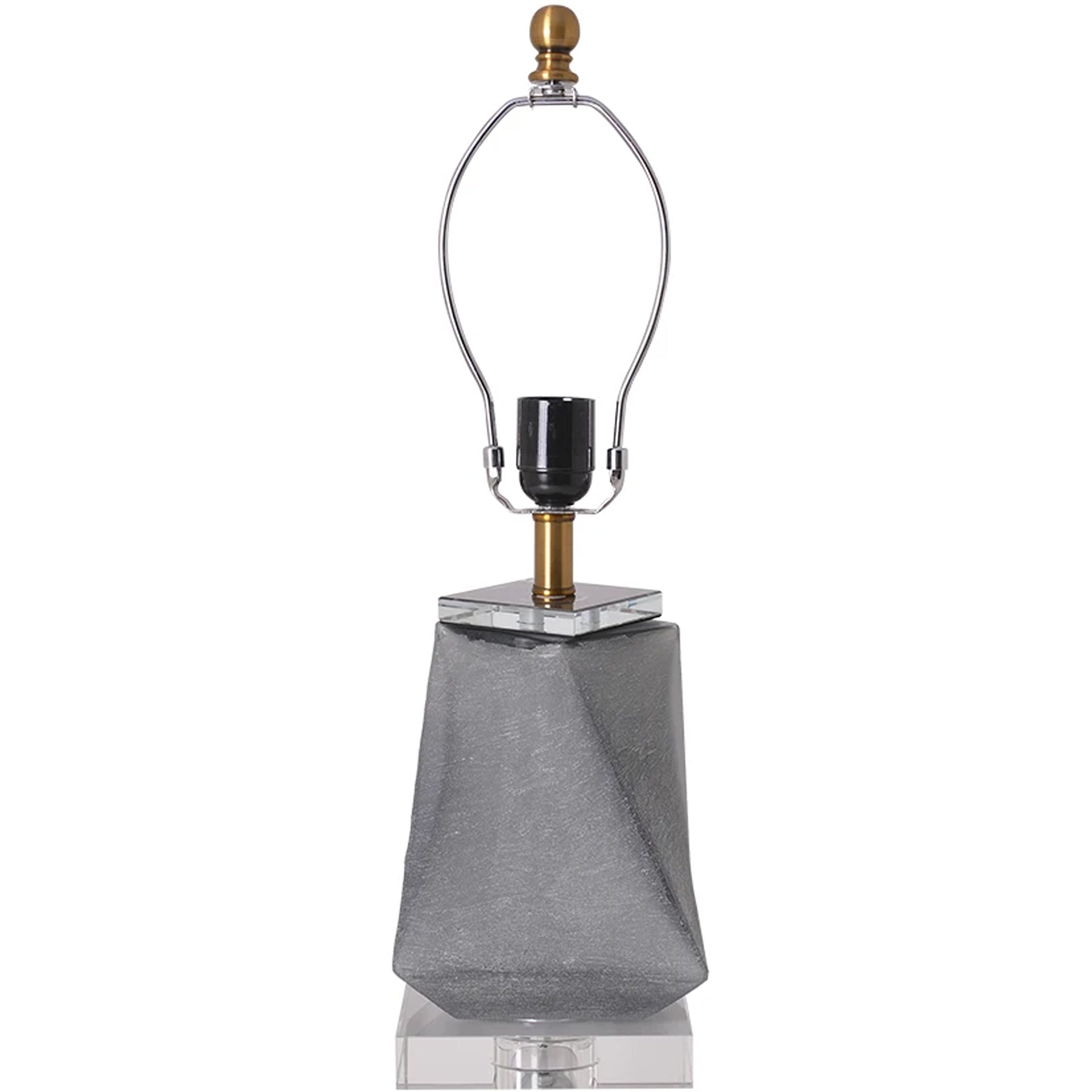 Calla Little Twist Frosted Glass Table Lamp - 24