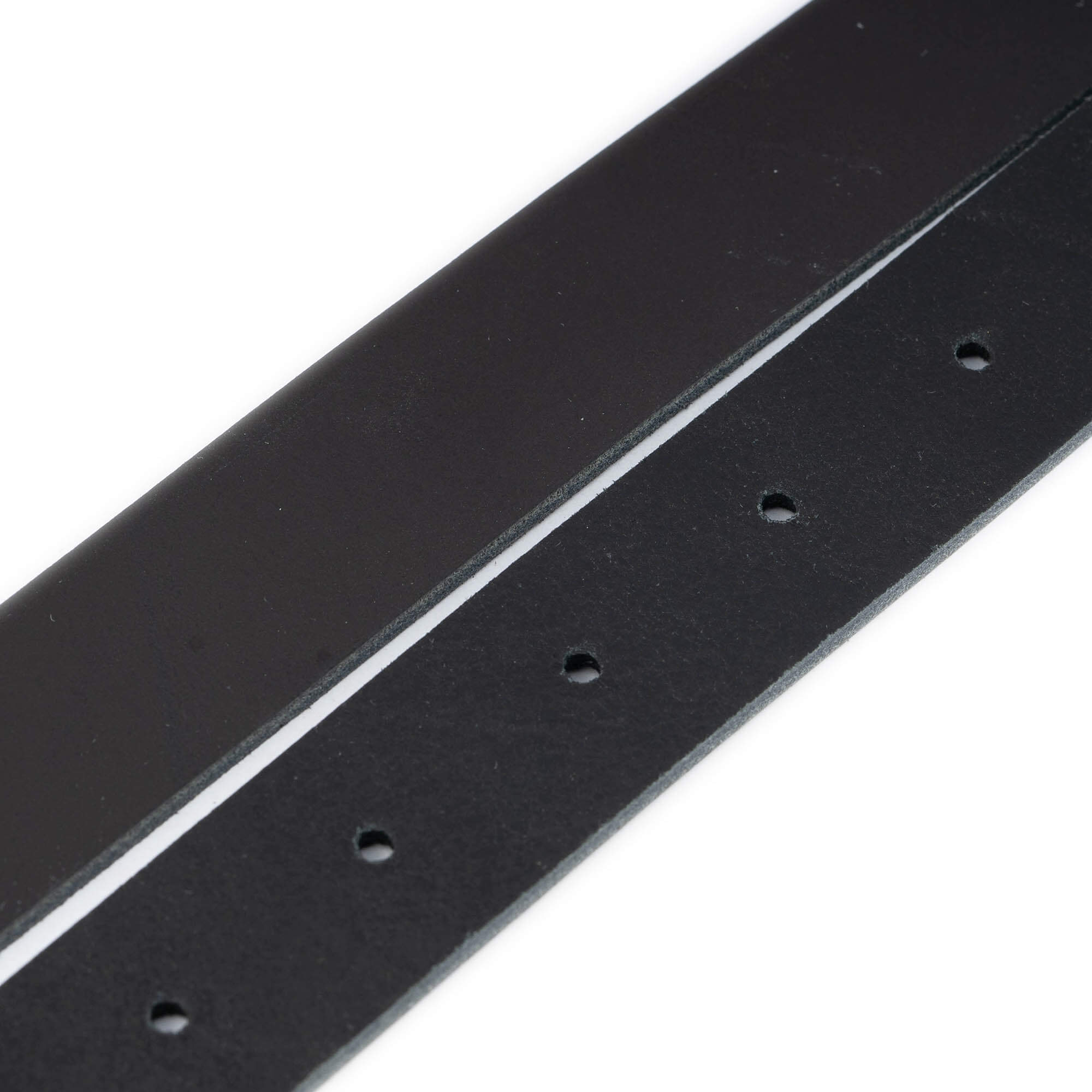 2.5 cm Smooth Black Leather Belt Strap Replacement for Versace Buckles | Men's & Women's Fashion Accessory for Casual & Formal Outfits