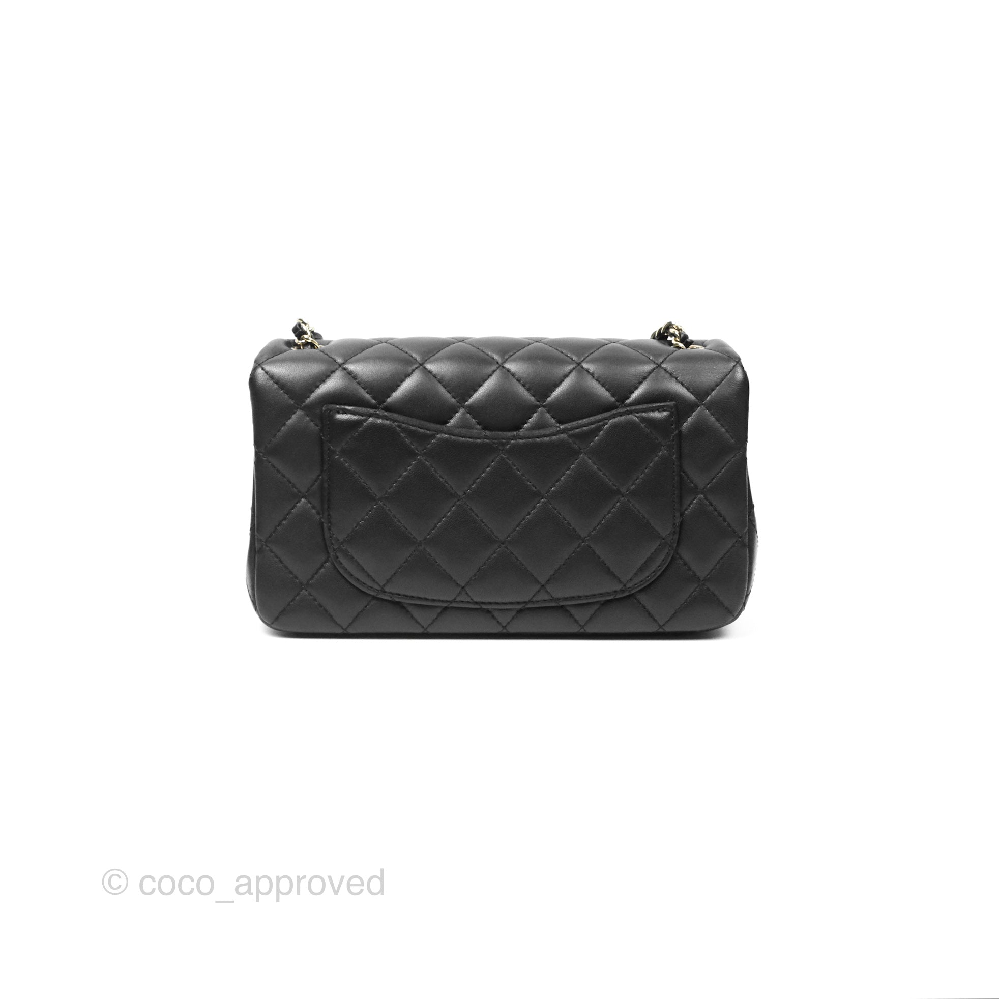 Chanel Ball Crush Mini Rectangular Bag - Black Lambskin Leather with Gold Hardware 23C Collection | Luxury Crossbody Purse for Women, Perfect for Evening Events & Date Nights