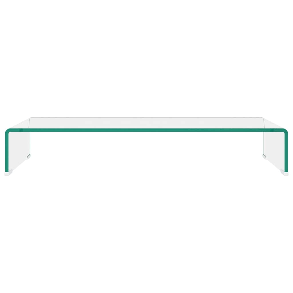 Clear Glass TV Stand/Monitor Riser - 31.5