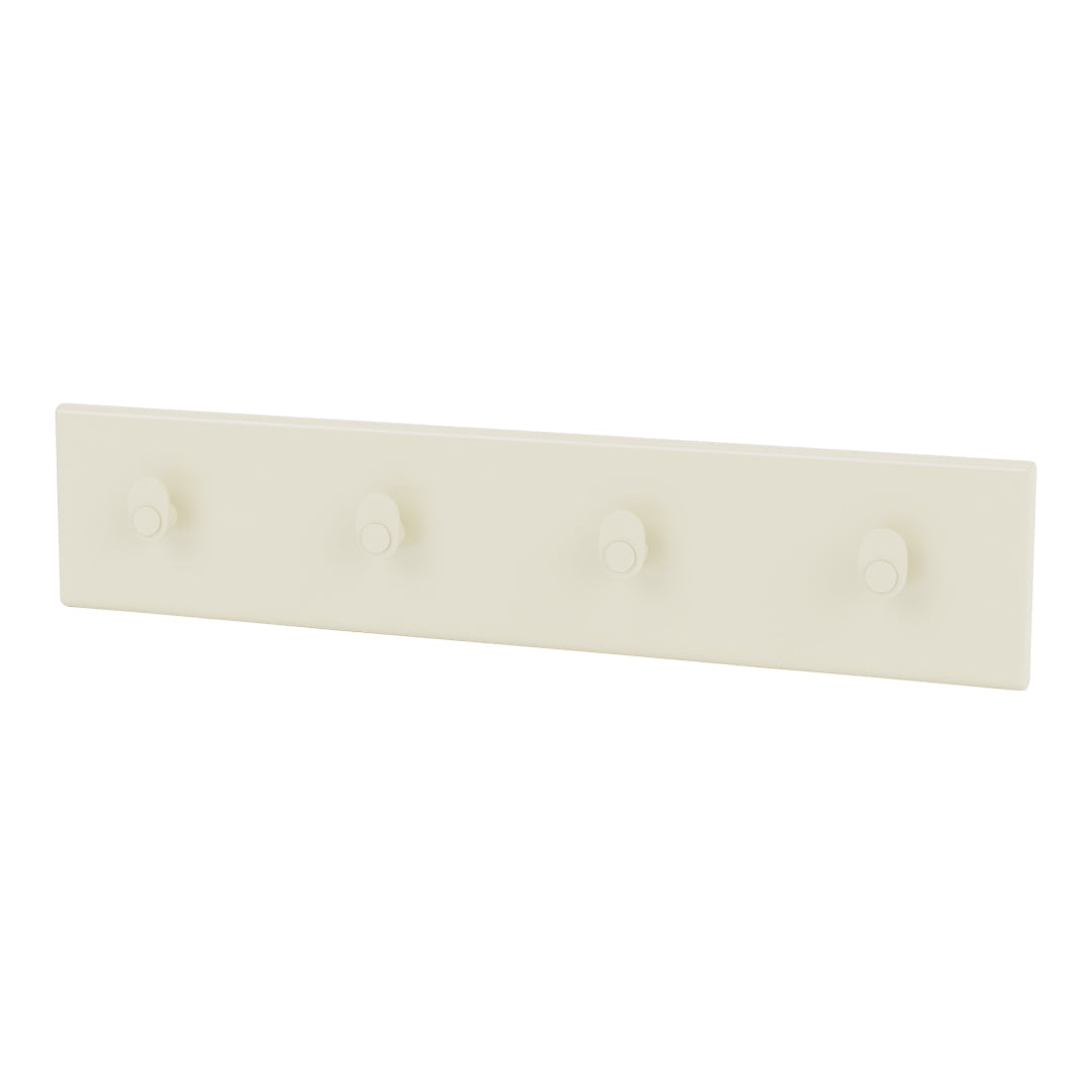 K812 Wall Mounted Coat Rack with 4 Hooks - Space Saving Entryway Organizer for Hats, Jackets & Bags